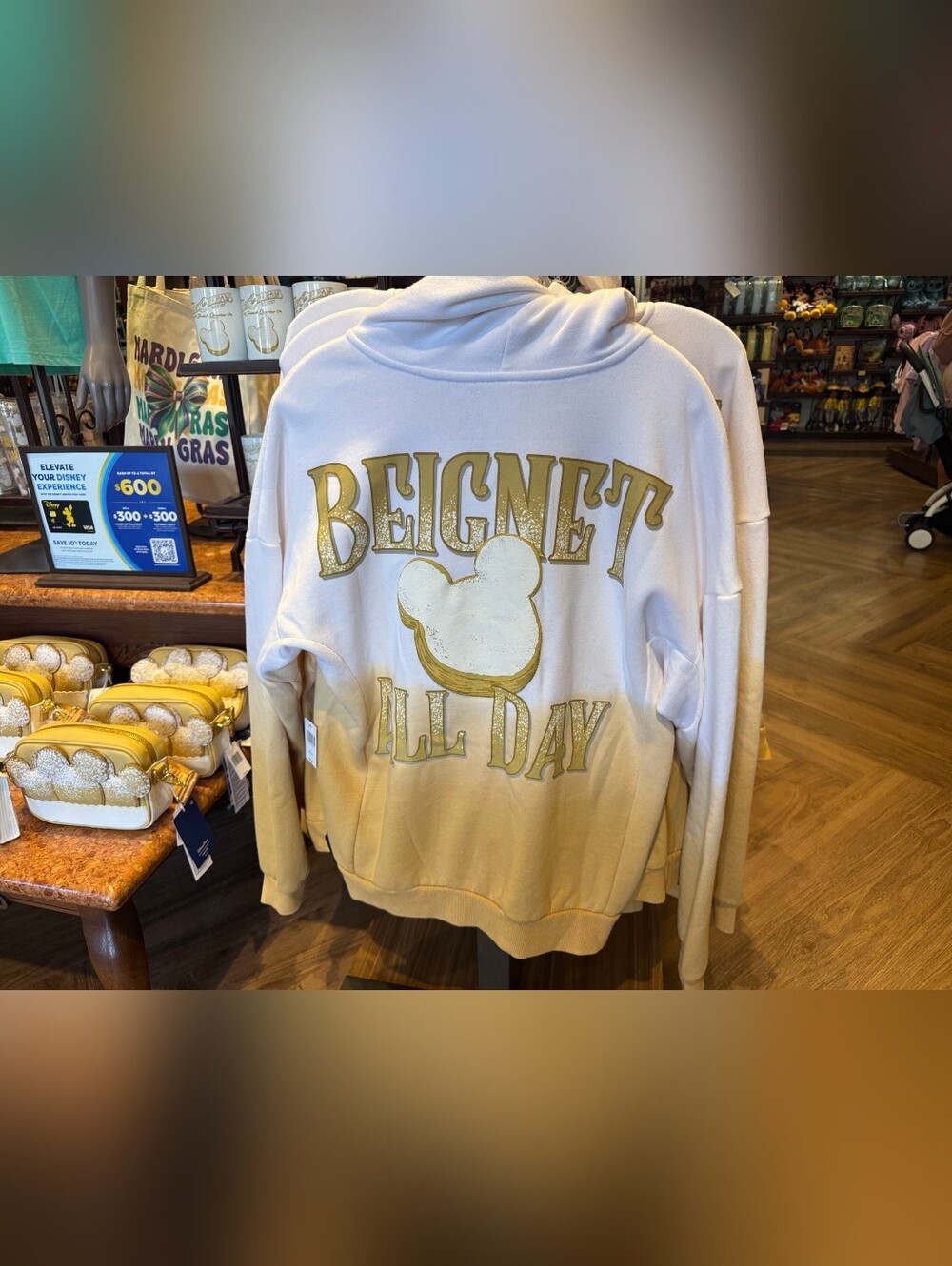 Disney Parks Beignet All Day Hoodie Unisex